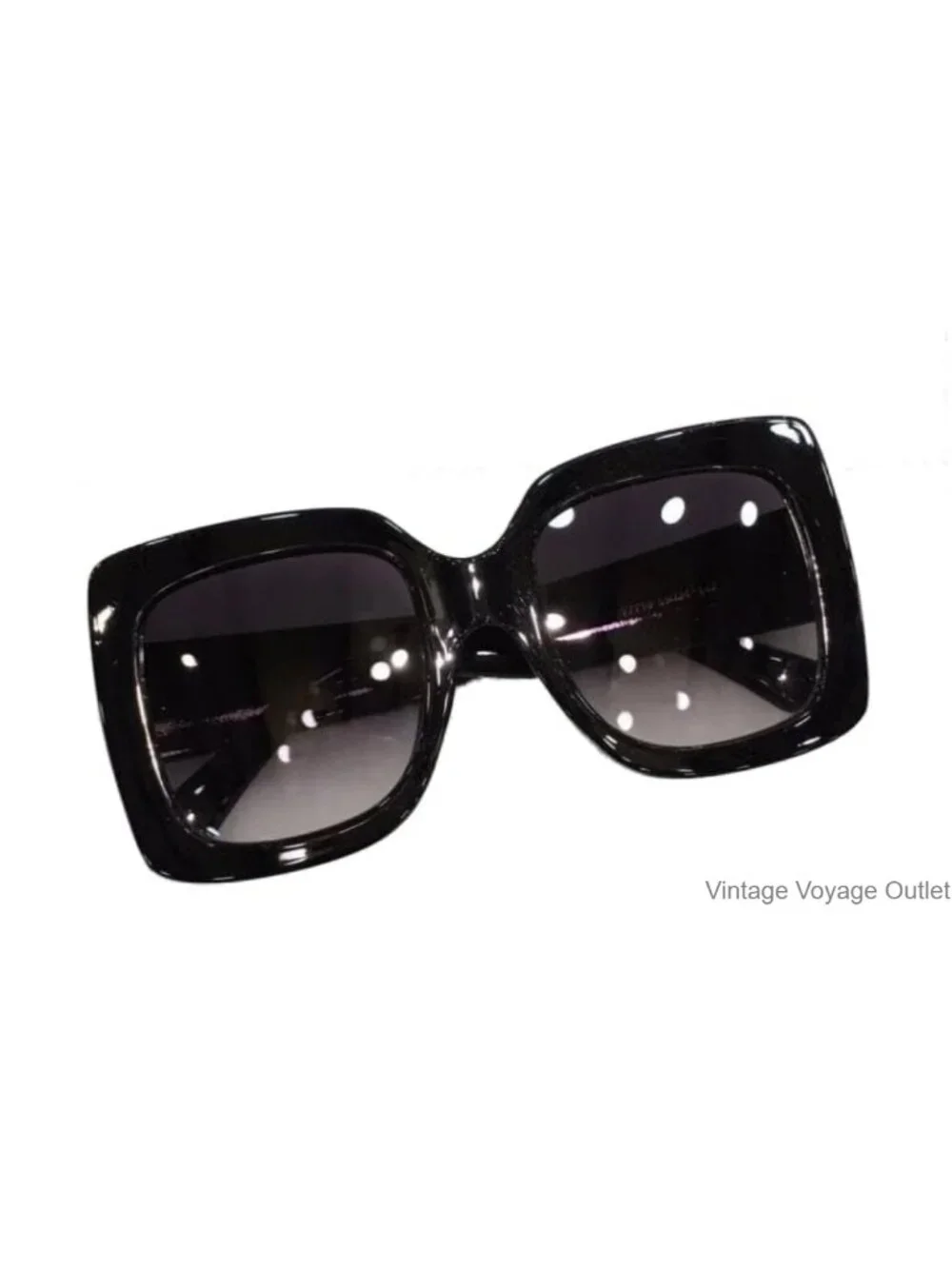 Oversized Square Sunglasses Gradient Lens UV Protection Retro Style